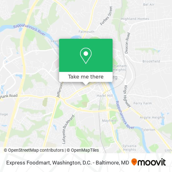 Express Foodmart map