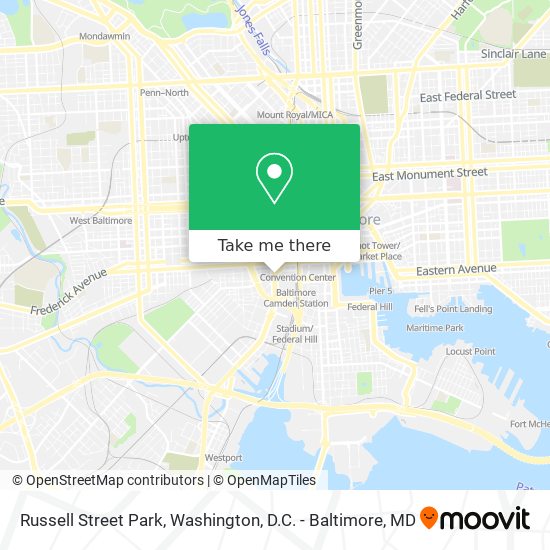 Mapa de Russell Street Park