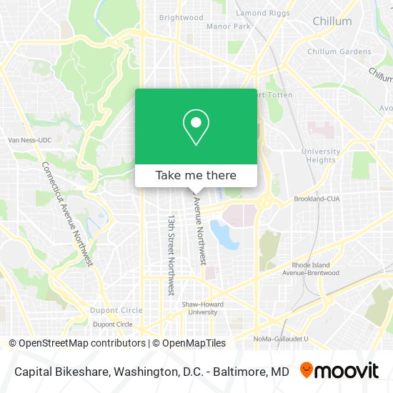 Capital Bikeshare map