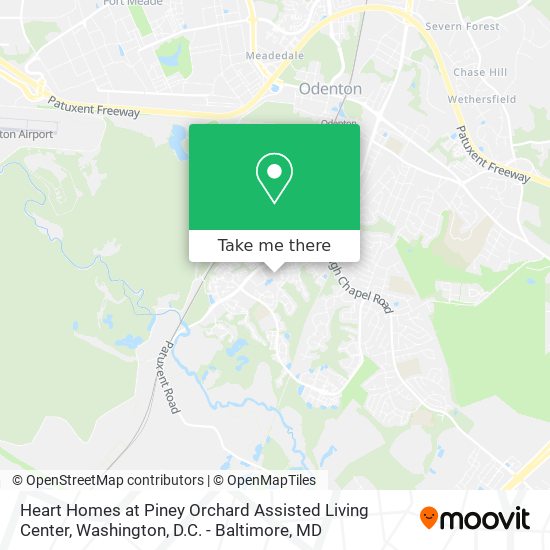 Heart Homes at Piney Orchard Assisted Living Center map