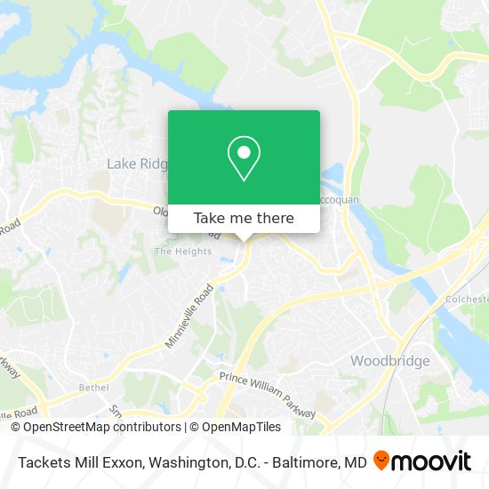 Mapa de Tackets Mill Exxon