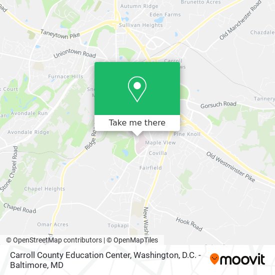 Carroll County Education Center map