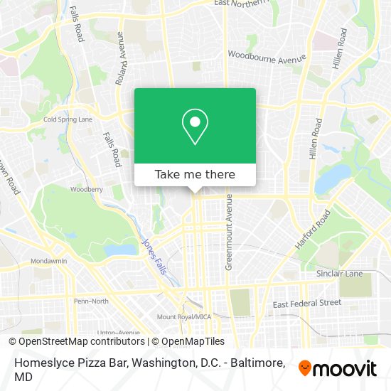 Homeslyce Pizza Bar map
