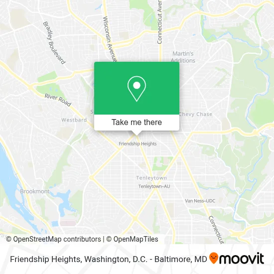 Friendship Heights map