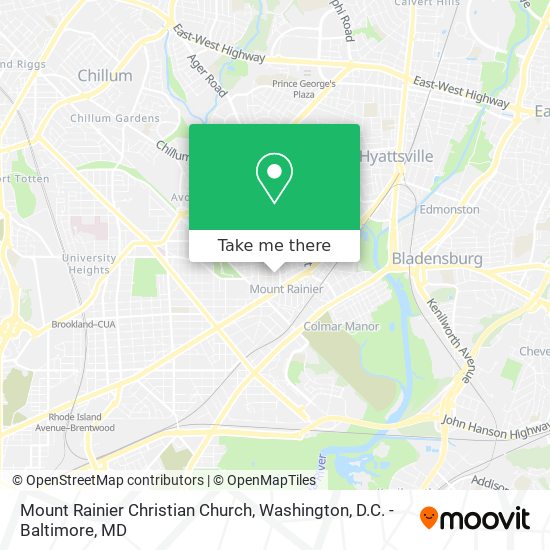 Mapa de Mount Rainier Christian Church