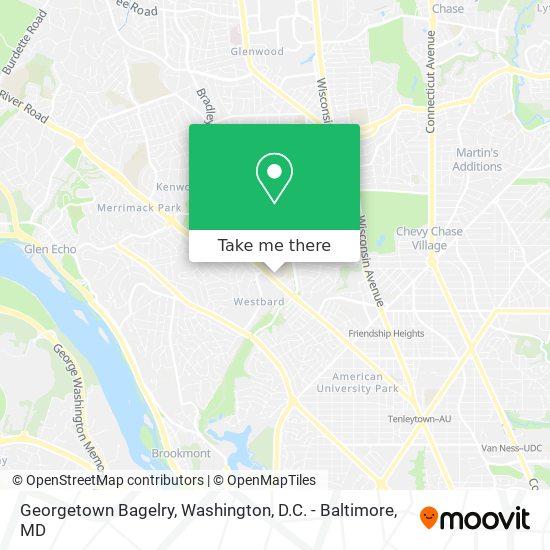 Mapa de Georgetown Bagelry