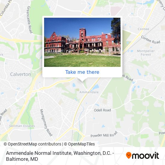 Mapa de Ammendale Normal Institute