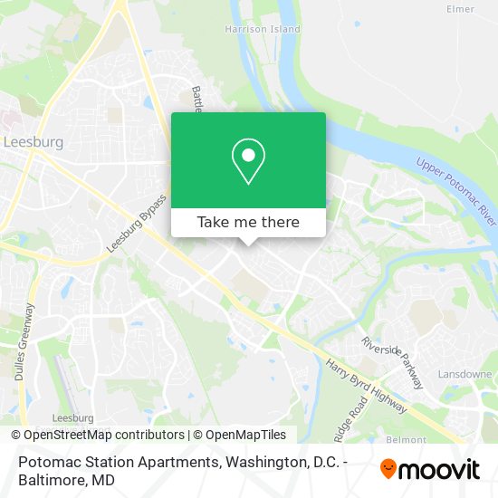 Mapa de Potomac Station Apartments