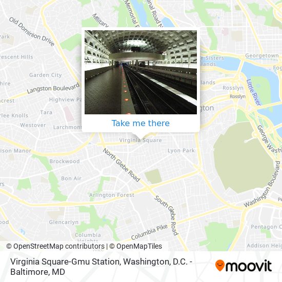 Mapa de Virginia Square-Gmu Station