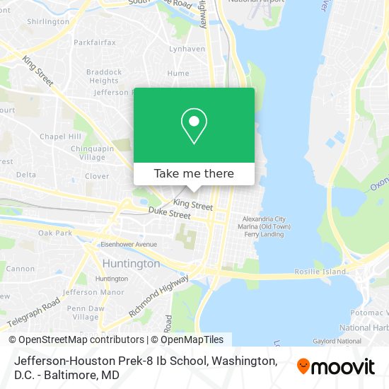 Mapa de Jefferson-Houston Prek-8 Ib School