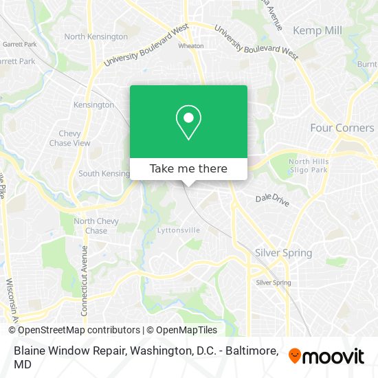 Mapa de Blaine Window Repair