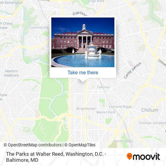 The Parks at Walter Reed map