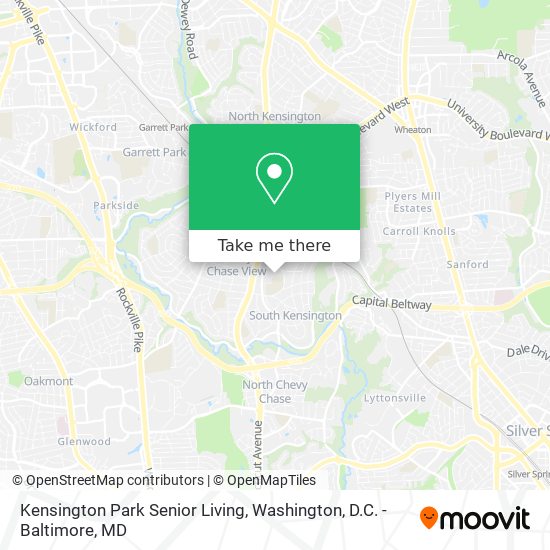 Mapa de Kensington Park Senior Living