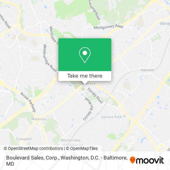 Boulevard Sales, Corp. map