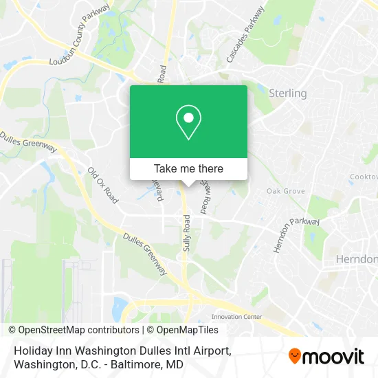Mapa de Holiday Inn Washington Dulles Intl Airport