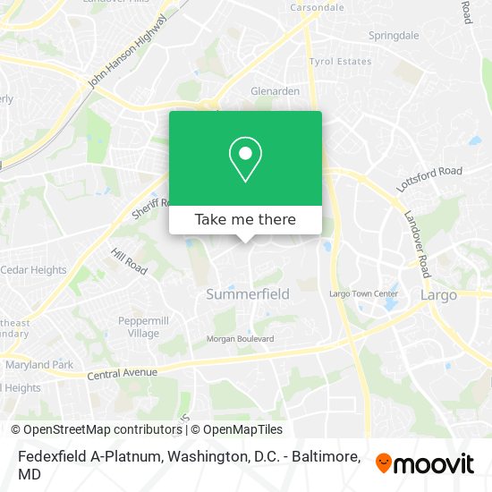 Mapa de Fedexfield A-Platnum