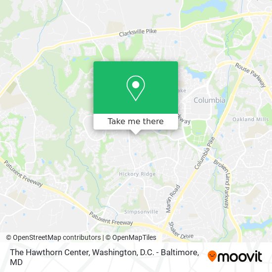 The Hawthorn Center map