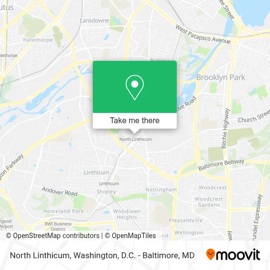 North Linthicum map