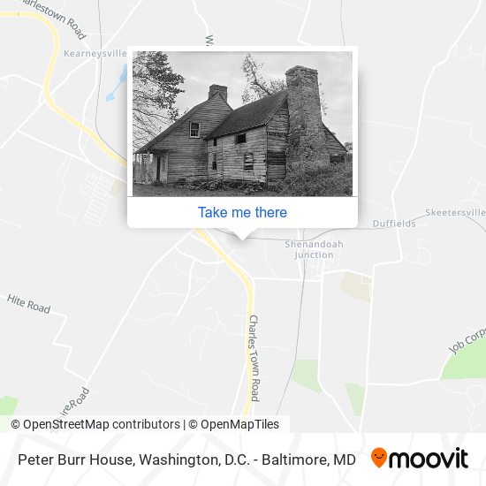 Peter Burr House map