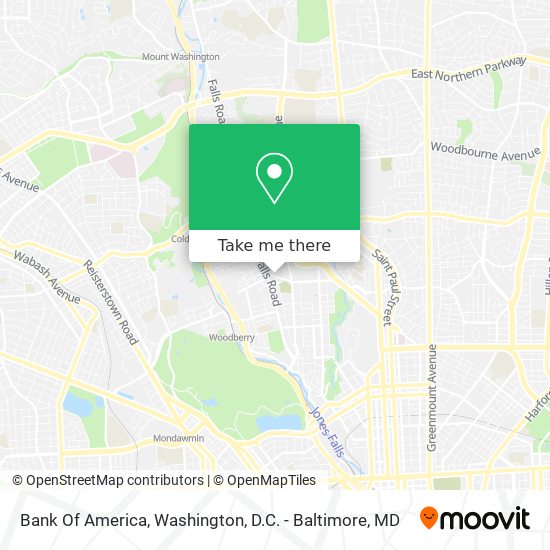 Mapa de Bank Of America