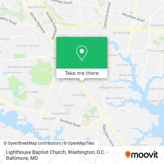 Lighthouse Baptist Church map