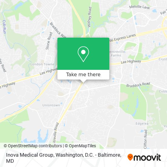 Inova Medical Group map