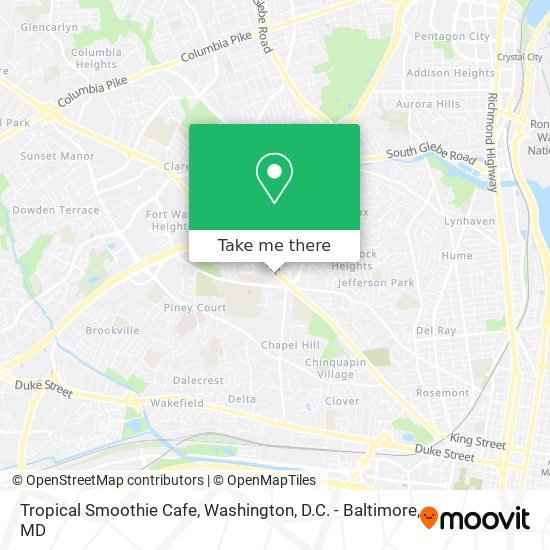 Tropical Smoothie Cafe map