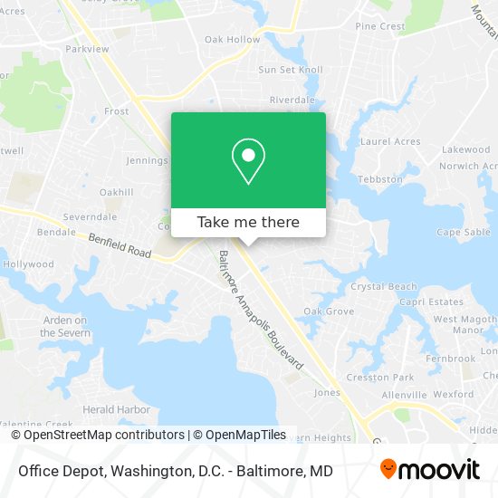 Office Depot map