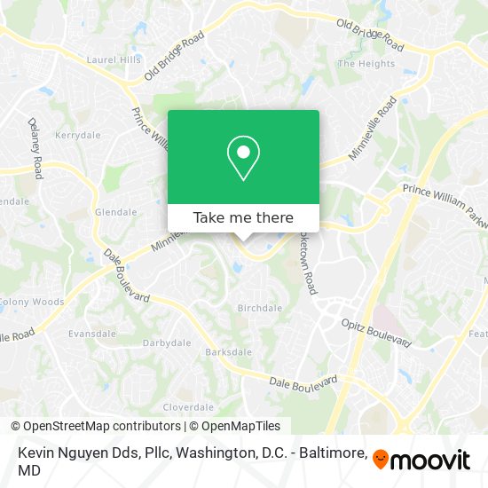 Mapa de Kevin Nguyen Dds, Pllc