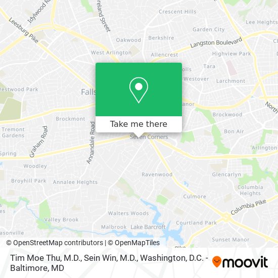 Tim Moe Thu, M.D., Sein Win, M.D. map