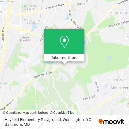 Mapa de Hayfield Elementary Playground