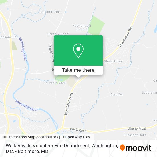 Walkersville Volunteer Fire Department map