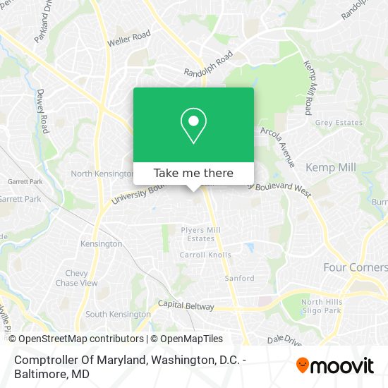 Mapa de Comptroller Of Maryland