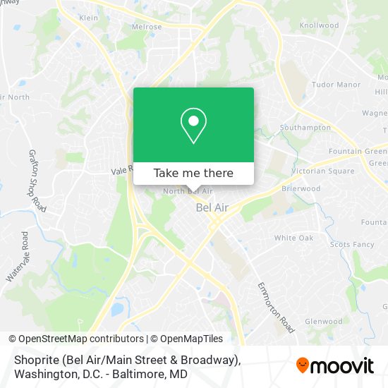 Shoprite (Bel Air / Main Street & Broadway) map