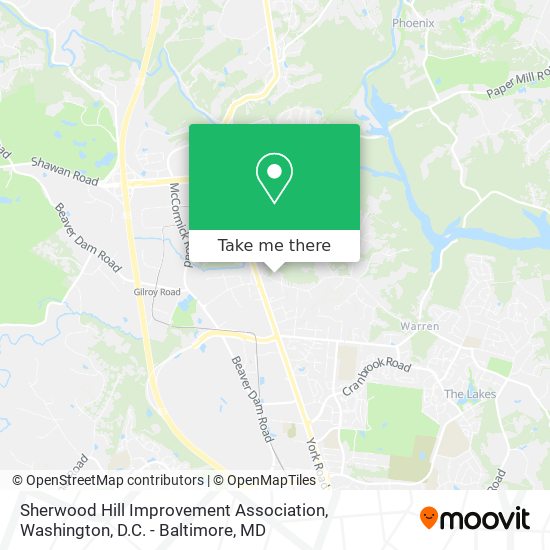 Sherwood Hill Improvement Association map