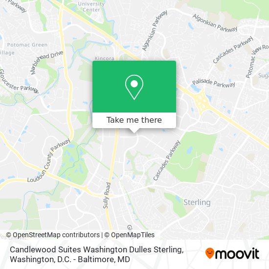 Candlewood Suites Washington Dulles Sterling map