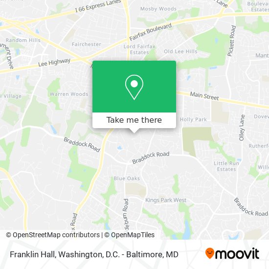 Franklin Hall map