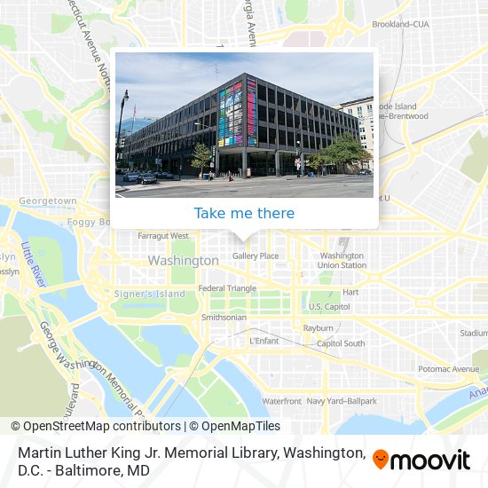 Mapa de Martin Luther King Jr. Memorial Library