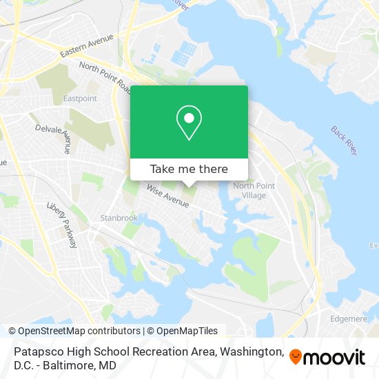 Mapa de Patapsco High School Recreation Area