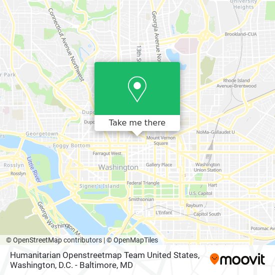 Mapa de Humanitarian Openstreetmap Team United States