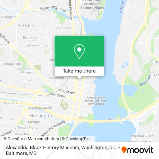 Alexandria Black History Museum map