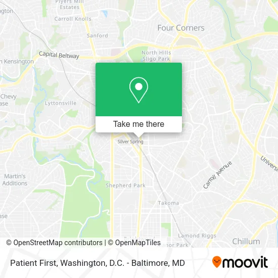 Patient First map