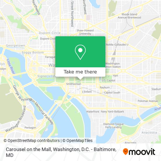 Mapa de Carousel on the Mall