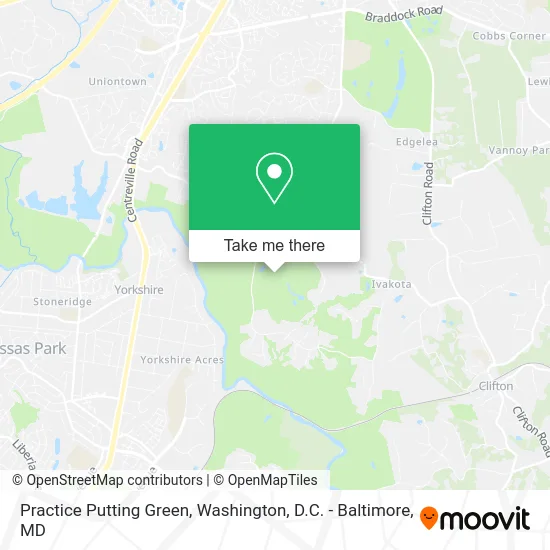 Practice Putting Green map