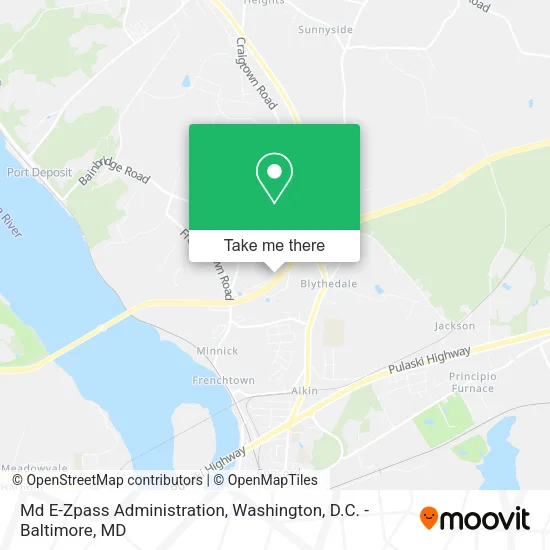 Md E-Zpass Administration map
