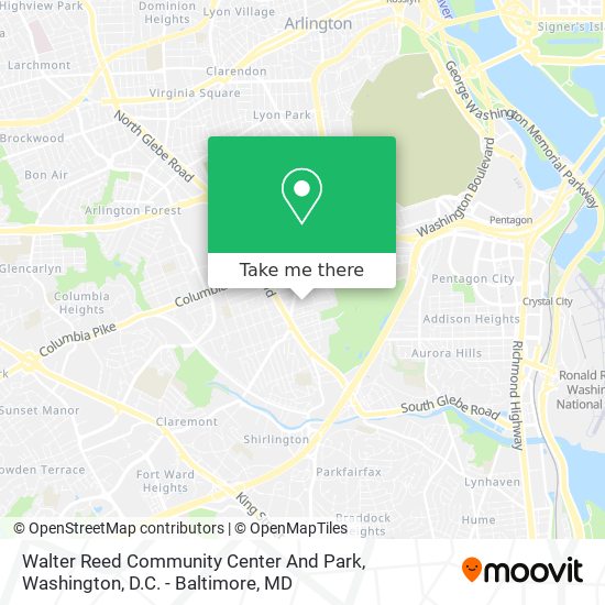 Mapa de Walter Reed Community Center And Park