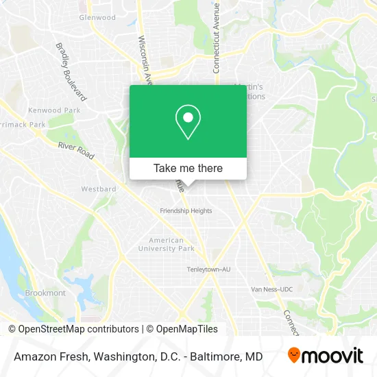 Mapa de Amazon Fresh
