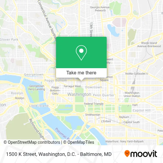 1500 K Street map