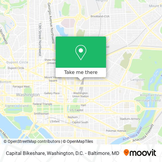 Capital Bikeshare map