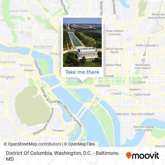 District Of Columbia map